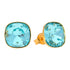 Серебряные серьги "Apžilbinošs Mirdzums (Light Turquoise)" с кристаллами Swarovski™